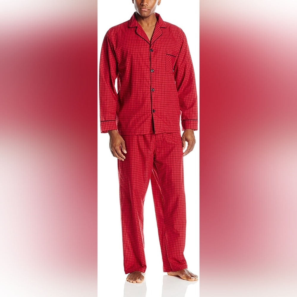 EUC | Hanes Woven Pajama Set Top & Pants | Size: XL